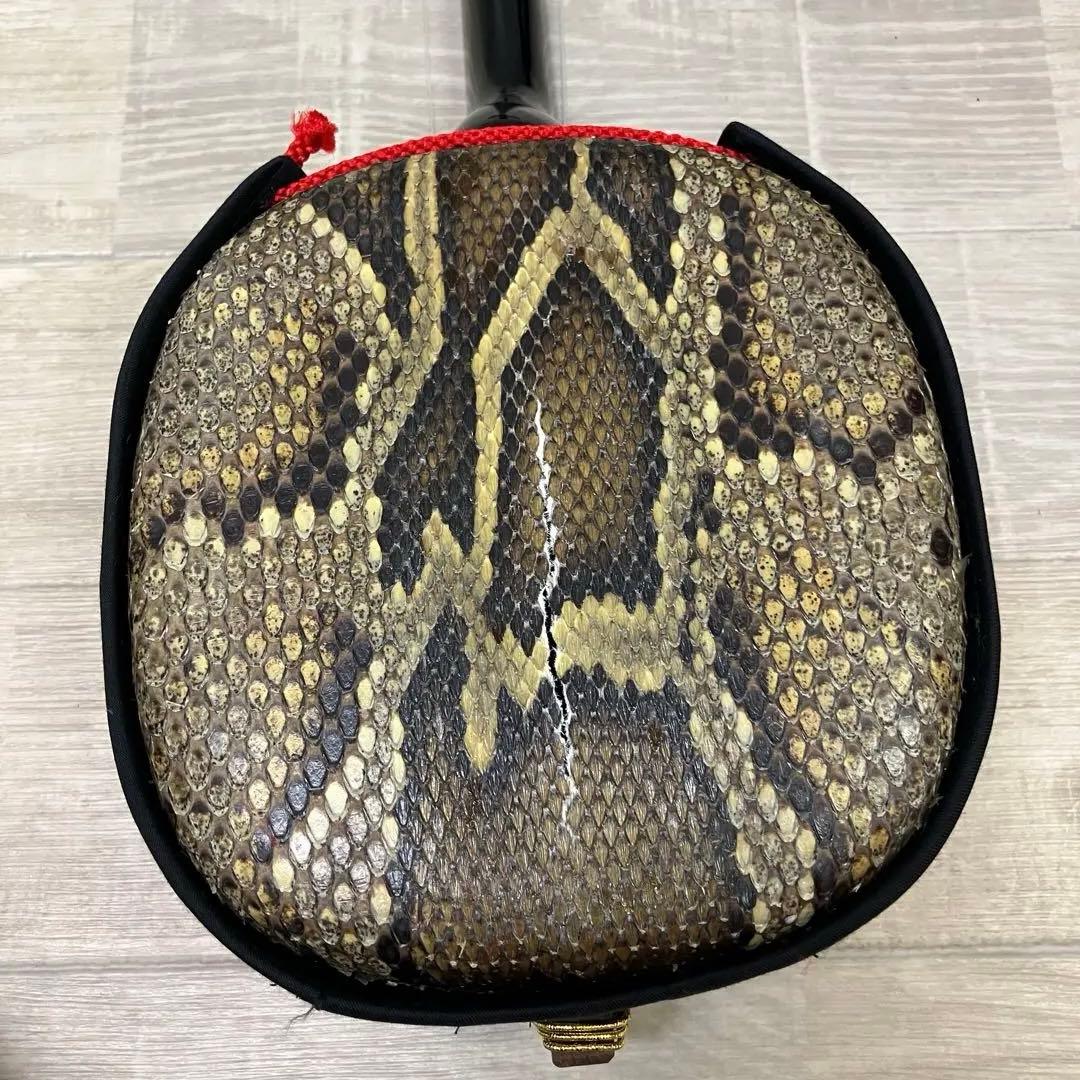 の*け様 三線　沖縄三線？　ハードケース付き　完全ジャンク　【27383969】