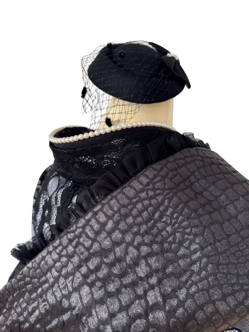 【総レースBLACKフリル振袖】