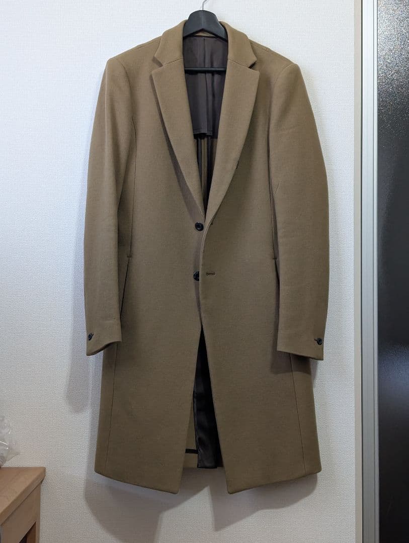 ATTACHMENT スリムフィット ベージュ チェスターコート