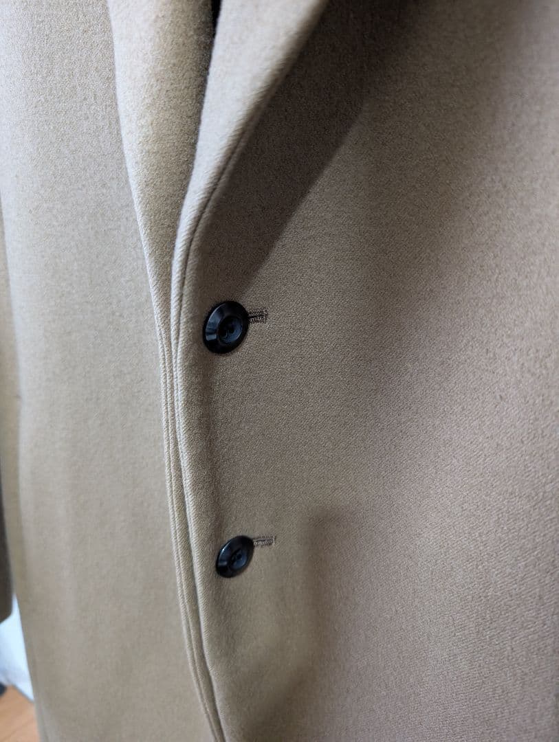 ATTACHMENT スリムフィット ベージュ チェスターコート