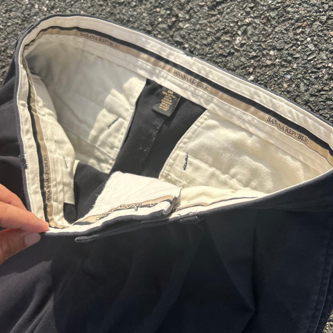 極太 2tuck BLACK 90s BANANA REPUBLIC US規格