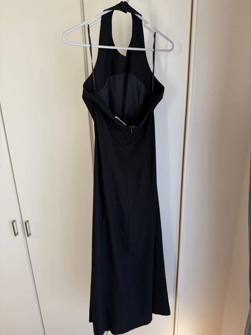 CLANE（クラネ） ホルターネック ロングワンピース　ブラック