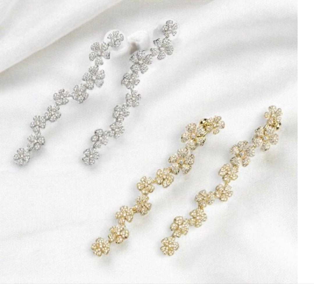 THE HANY Bijoux ロングフラワー　ゴールド　thehany