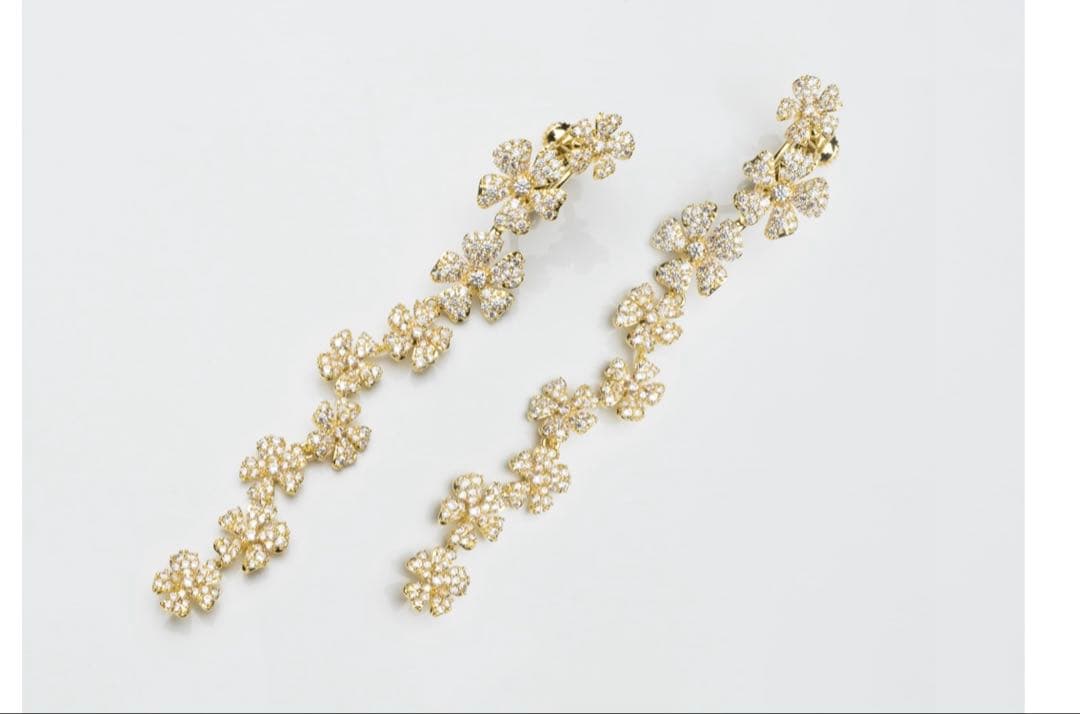 THE HANY Bijoux ロングフラワー　ゴールド　thehany