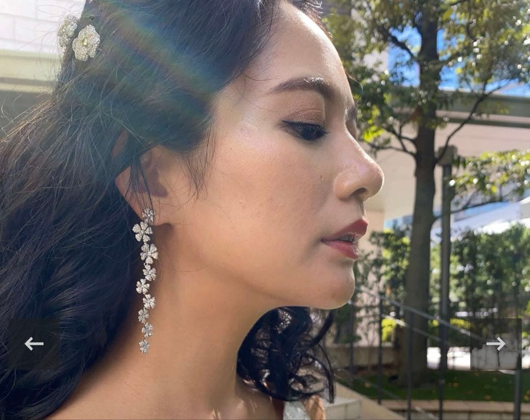 THE HANY Bijoux ロングフラワー　ゴールド　thehany