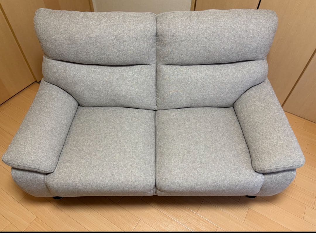 2人掛け布張りソファ(MK02 KD MO) モカ　ニトリ