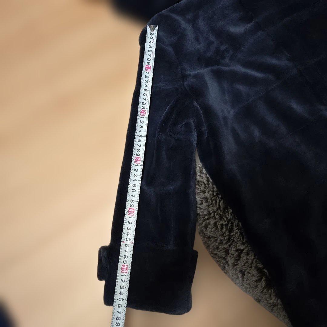 CBF FOURREUR ウィーゼル シルク100% ダッフル コート