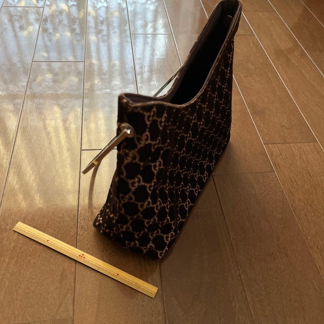 GUCCI GGパターン ベルベットショルダーバッグ&ストール