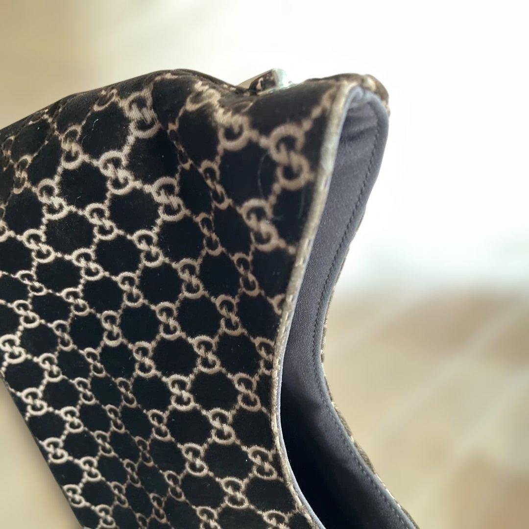 GUCCI GGパターン ベルベットショルダーバッグ&ストール