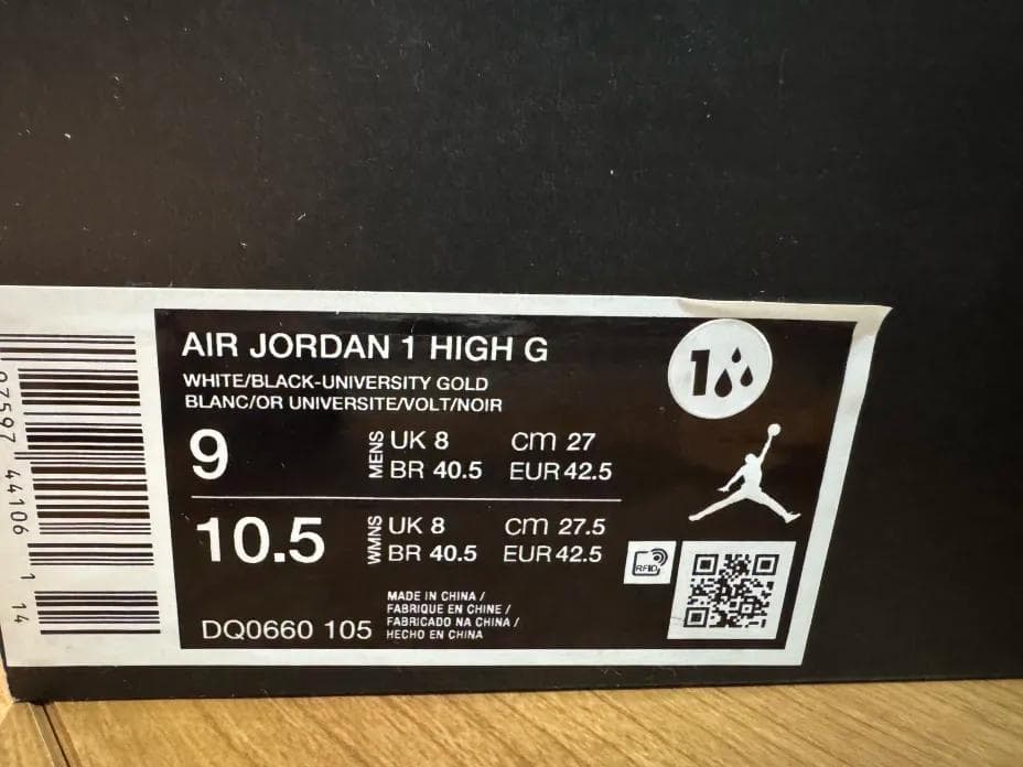 新品未使用 27cm ナイキ エアジョーダン1 ゴルフシューズ