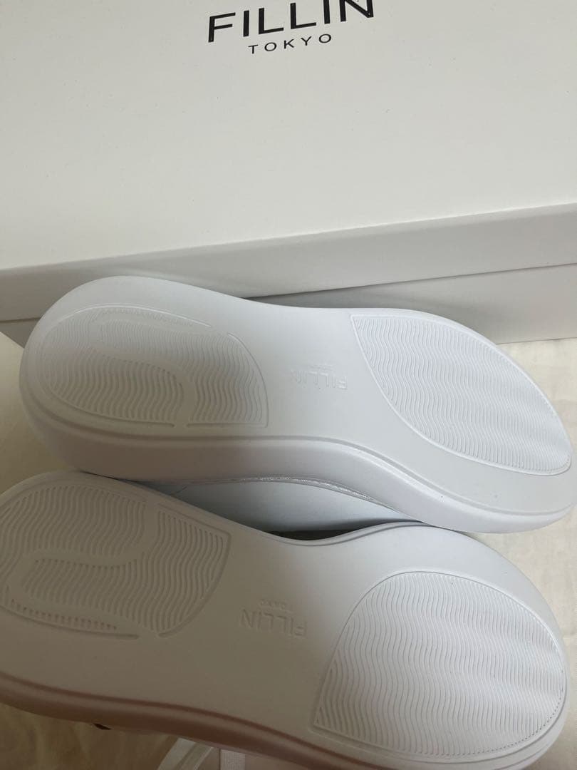 FILLIN ホワイト スニーカー TOKYO LUCENT 厚底 23cm