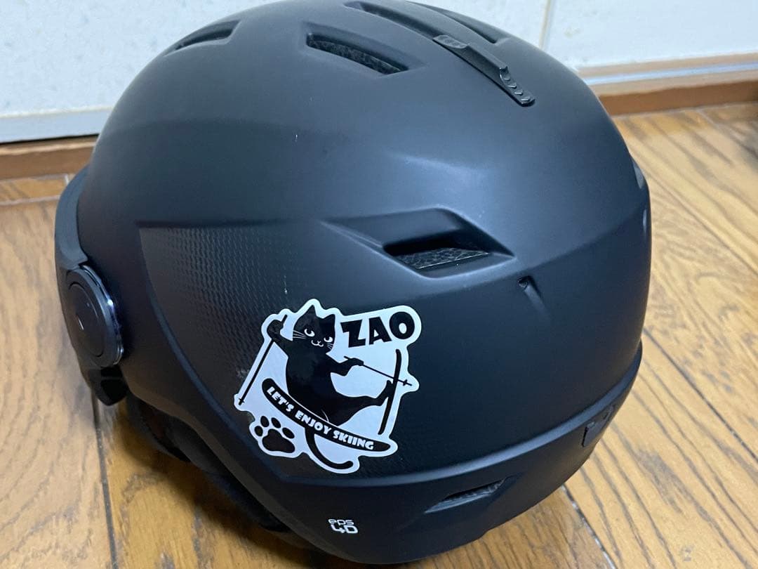 サロモン スキー用ヘルメット マットブラック バイザー付き