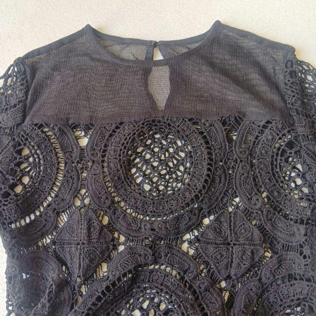 タグ付き未使用品 アメリ MEDI INDIAN BIG LACE DRESS