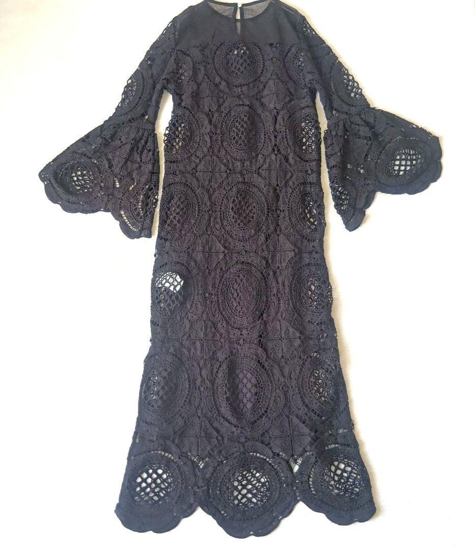 タグ付き未使用品 アメリ MEDI INDIAN BIG LACE DRESS