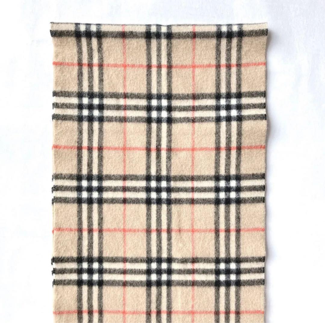 BURBERRY LONDON バーバリーノバチェック カシミヤ100%マフラー