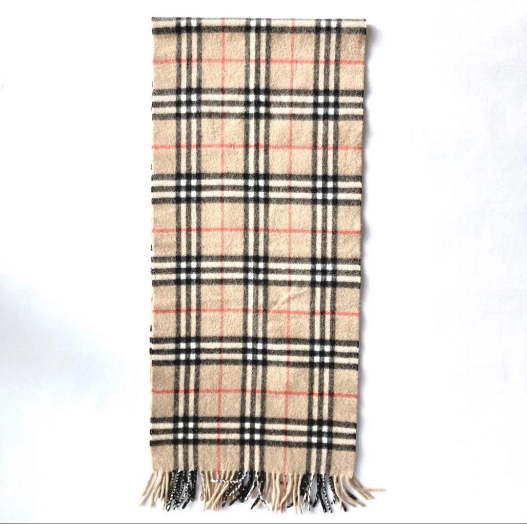 BURBERRY LONDON バーバリーノバチェック カシミヤ100%マフラー