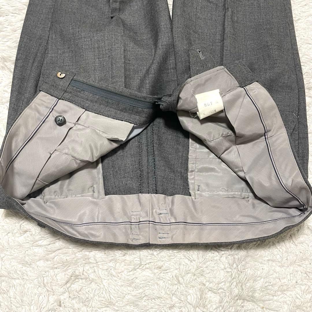 美品　スリーピース　セットアップ　ミリオンテックス　スーツ　グレー　YA7 XL