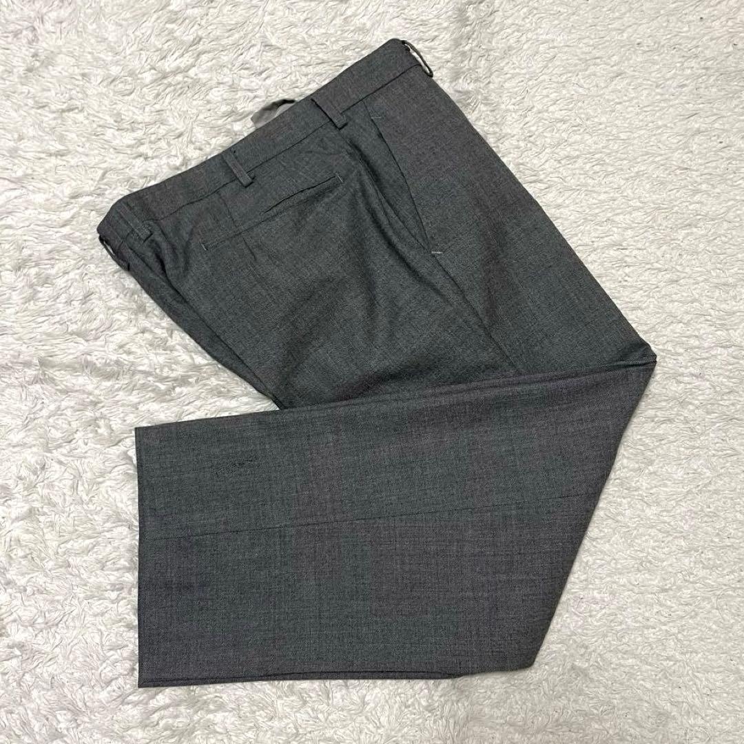 美品　スリーピース　セットアップ　ミリオンテックス　スーツ　グレー　YA7 XL