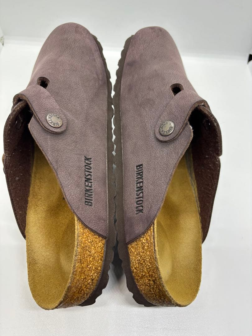 ビルケンシュトックサンダル ボストン ブラウン レザー 茶 26cm 40