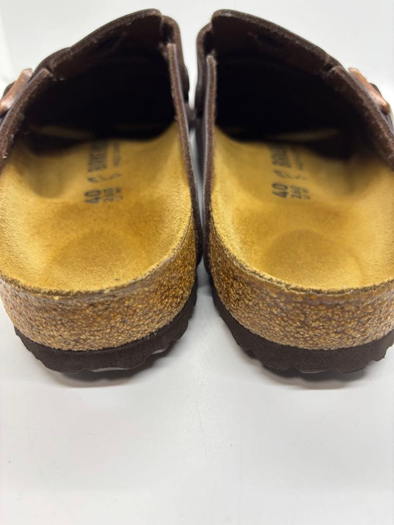 ビルケンシュトックサンダル ボストン ブラウン レザー 茶 26cm 40