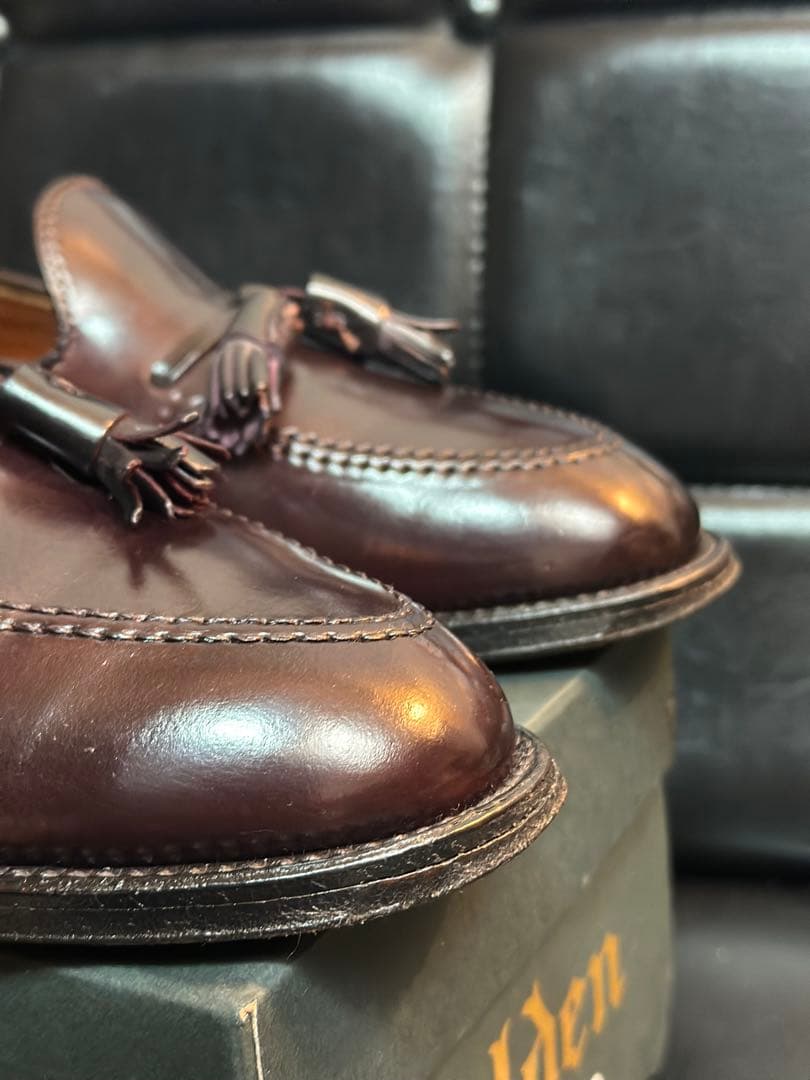 Alden コードバン タッセルローファー 7ハーフ Dウィズ