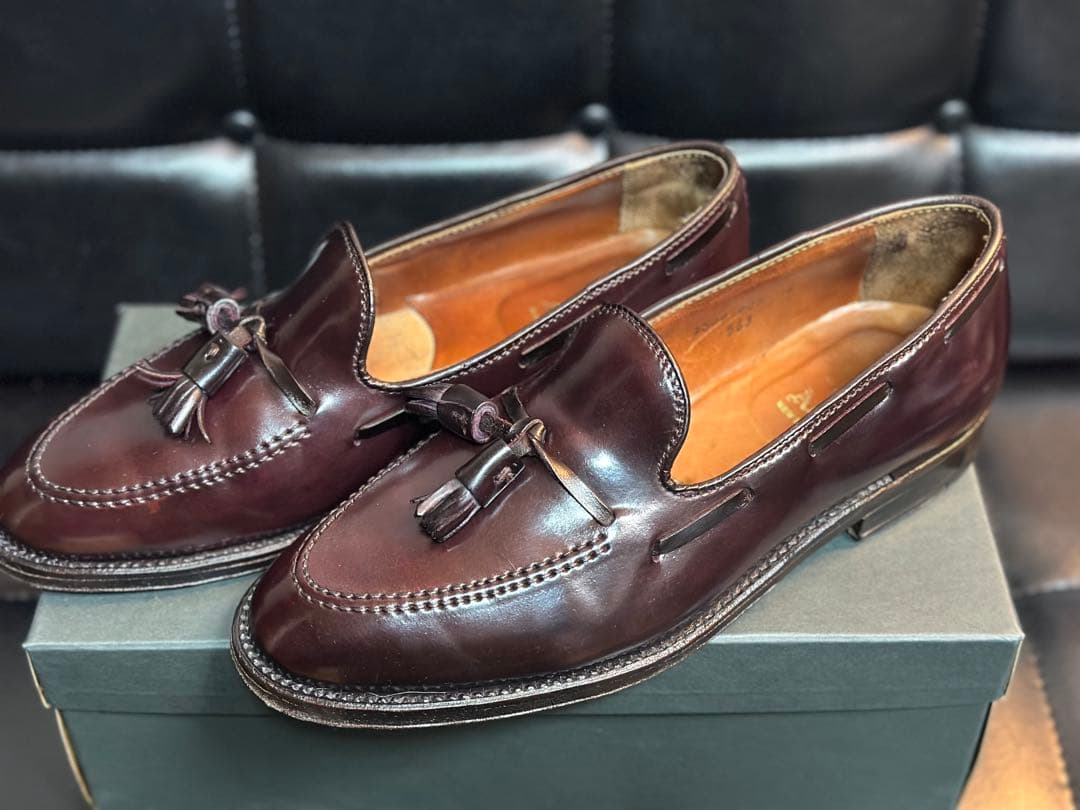 Alden コードバン タッセルローファー 7ハーフ Dウィズ