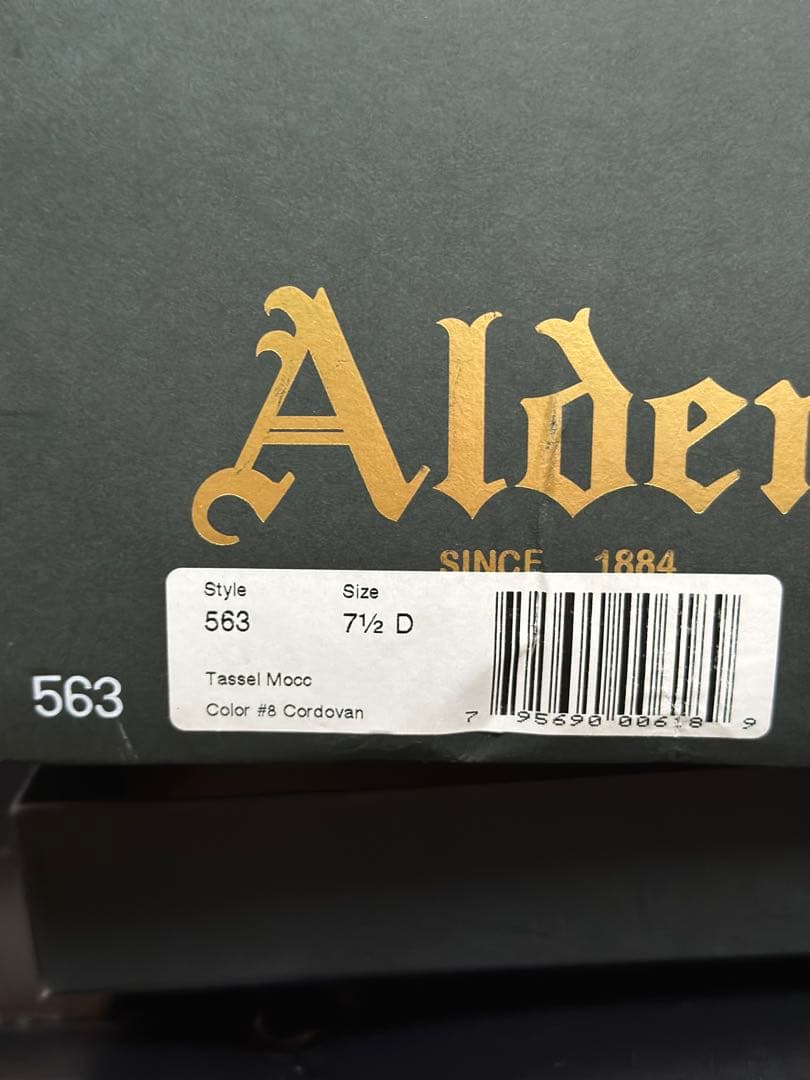 Alden コードバン タッセルローファー 7ハーフ Dウィズ