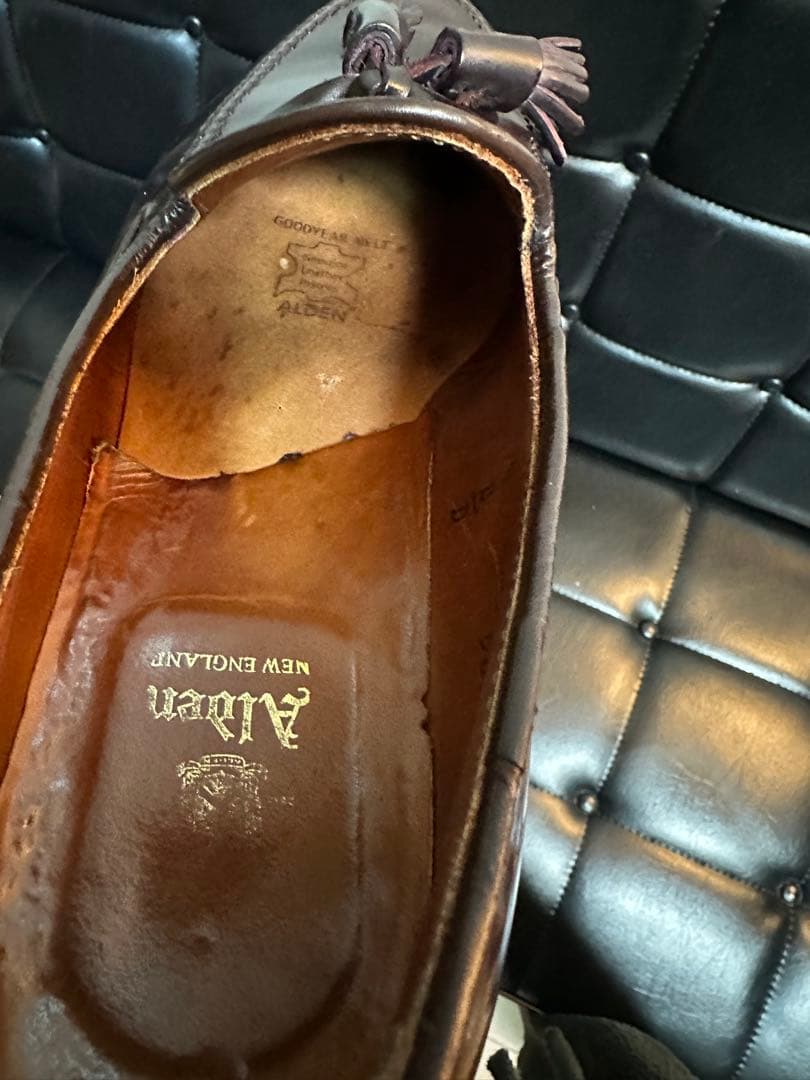 Alden コードバン タッセルローファー 7ハーフ Dウィズ