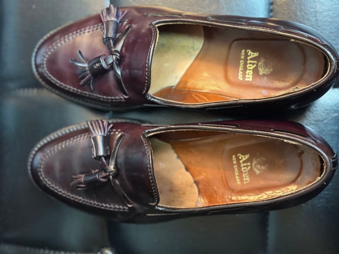 Alden コードバン タッセルローファー 7ハーフ Dウィズ