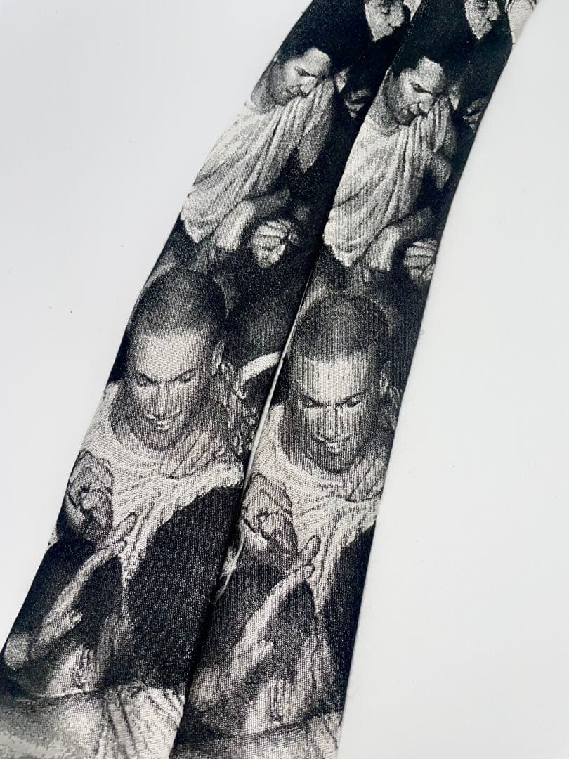 美品 Dior Homme ネクタイ ハイブランド アート柄 写真プリント 希少