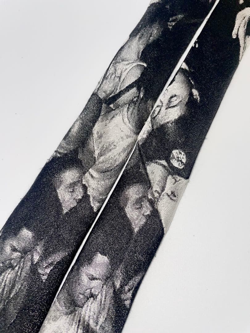 美品 Dior Homme ネクタイ ハイブランド アート柄 写真プリント 希少