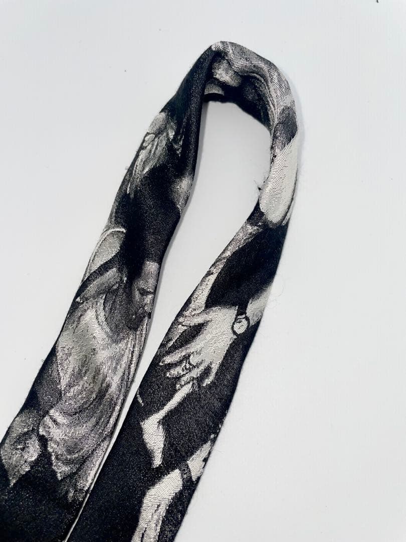 美品 Dior Homme ネクタイ ハイブランド アート柄 写真プリント 希少