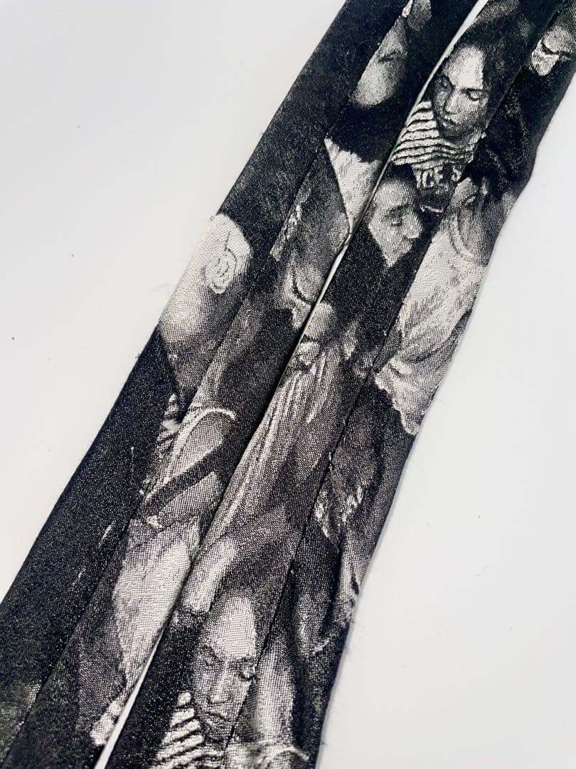 美品 Dior Homme ネクタイ ハイブランド アート柄 写真プリント 希少