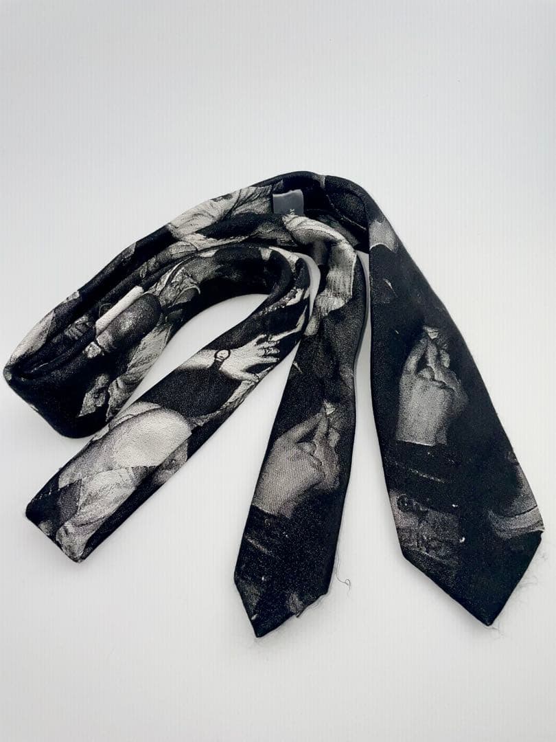 美品 Dior Homme ネクタイ ハイブランド アート柄 写真プリント 希少