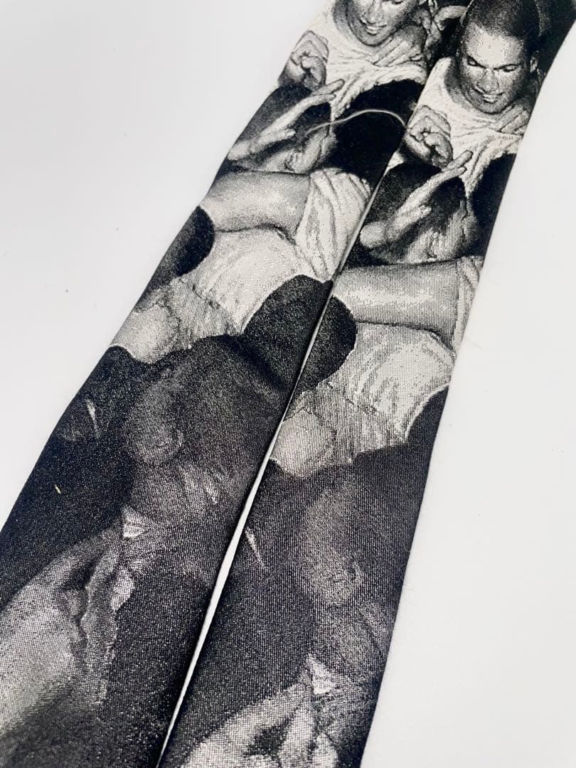 美品 Dior Homme ネクタイ ハイブランド アート柄 写真プリント 希少