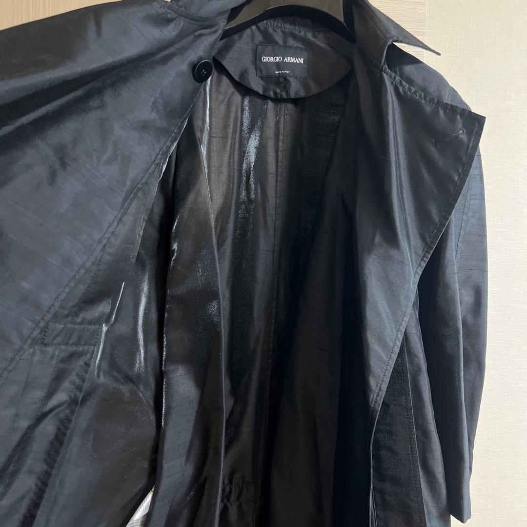 Giorgio Armani 黒 トレンチコート