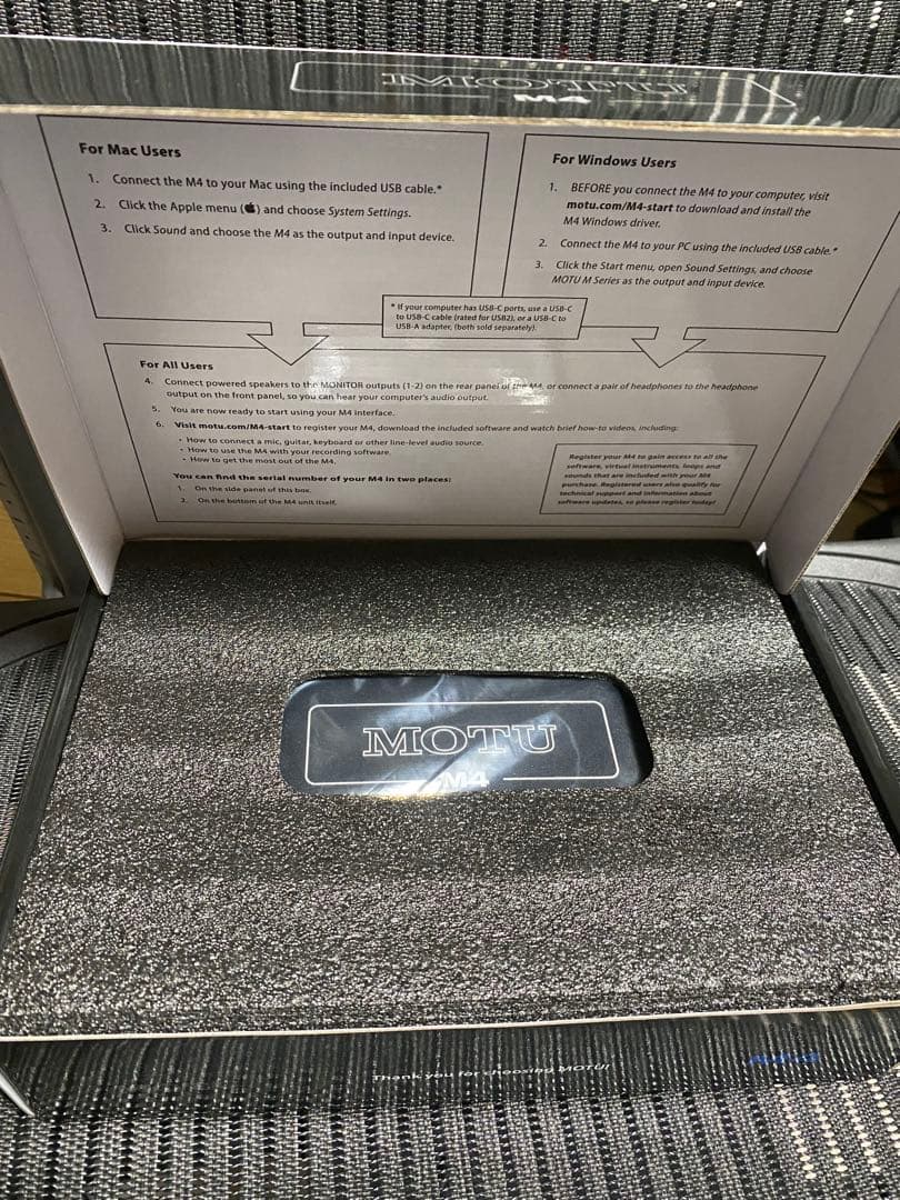 ほぼ新品　MOTU M4 オーディオインターフェイス