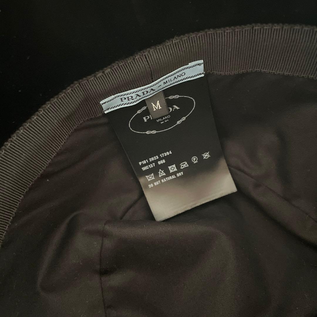 最終値下PRADA プラダ　バケットハット　バケハ　ベルベット