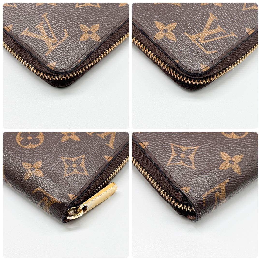 ルイヴィトン モノグラム ジッピーウォレット ピンク 財布 ファスナー ローズ