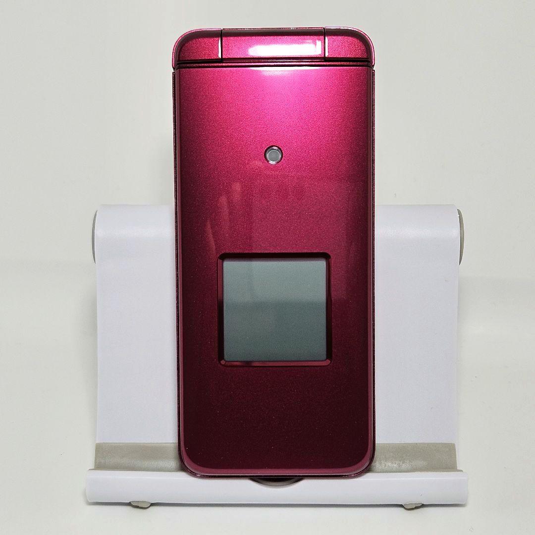 【ほぼ未使用】かんたんケータイ KYF41 ワインレッド SIMフリー au