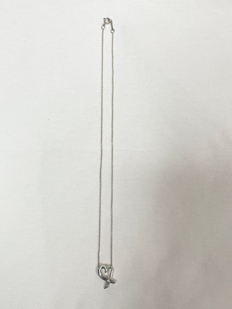 A99 ティファニー ラビングハート １Pダイヤネックレス 925シルバー