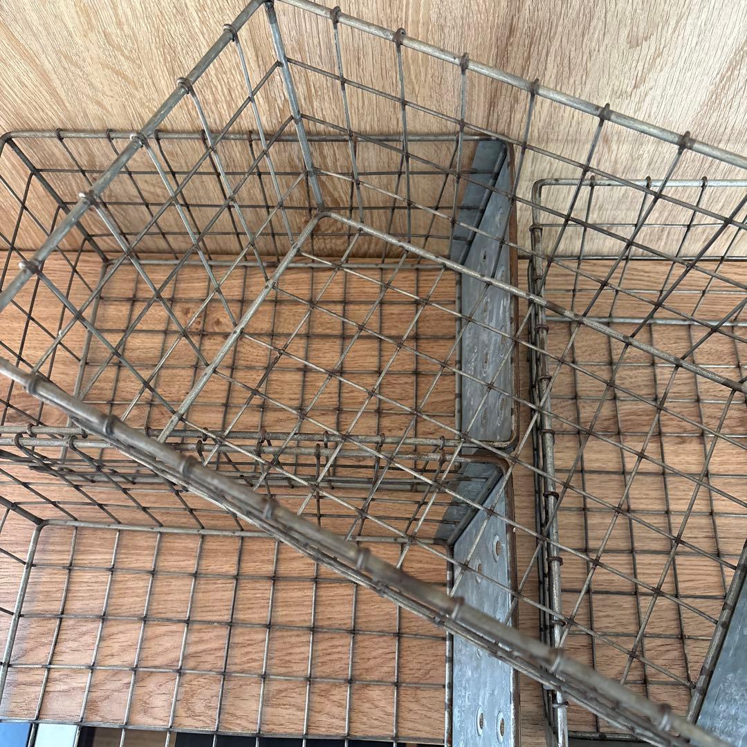 インダストリアル ☆ ワイヤーバスケット カゴ