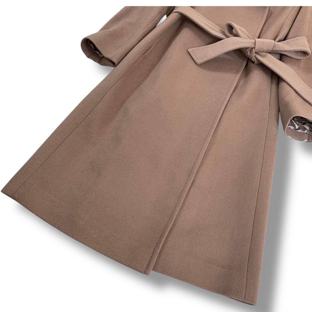 美品✨INEDイネド チェスターコート カシミヤ100% ロング ブラウン 9