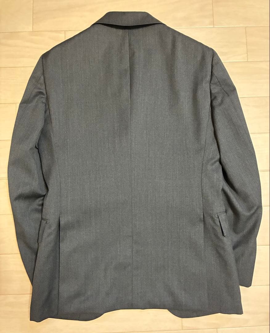 【カノニコ・ハンドメイド・160-8】チャコールグレー スーツ
