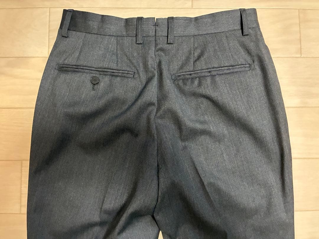 【カノニコ・ハンドメイド・160-8】チャコールグレー スーツ