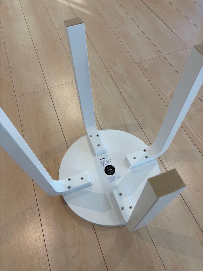 【最終価格】★美品★ アルテック スツールE60 ホワイトラッカー 〈４本脚〉