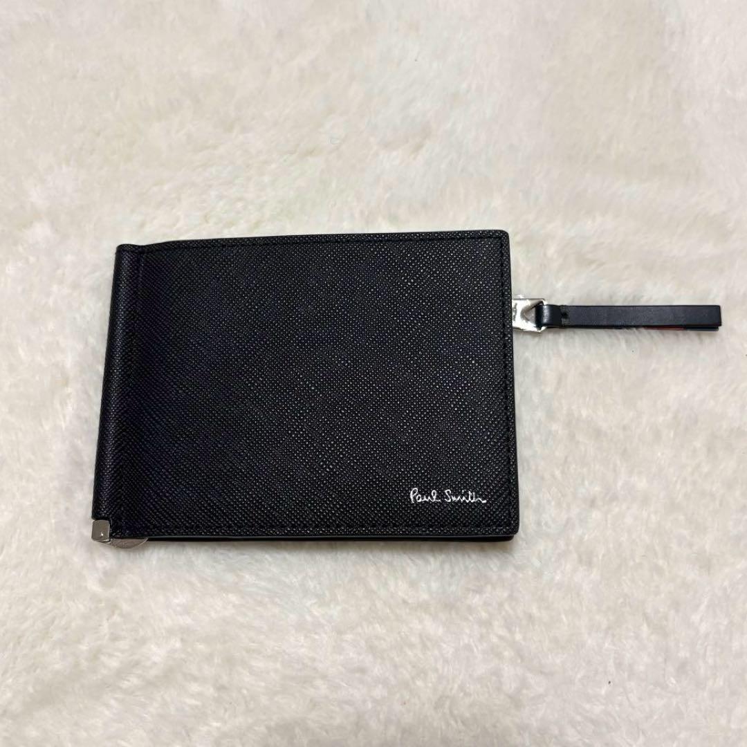 未使用品 ポールスミス マネークリップ 小銭入れ カードケース 保存箱付き 黒