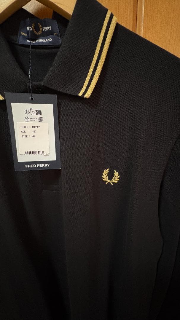 フレッドペリー　長袖ポロシャツ 新品未使用タグ付き