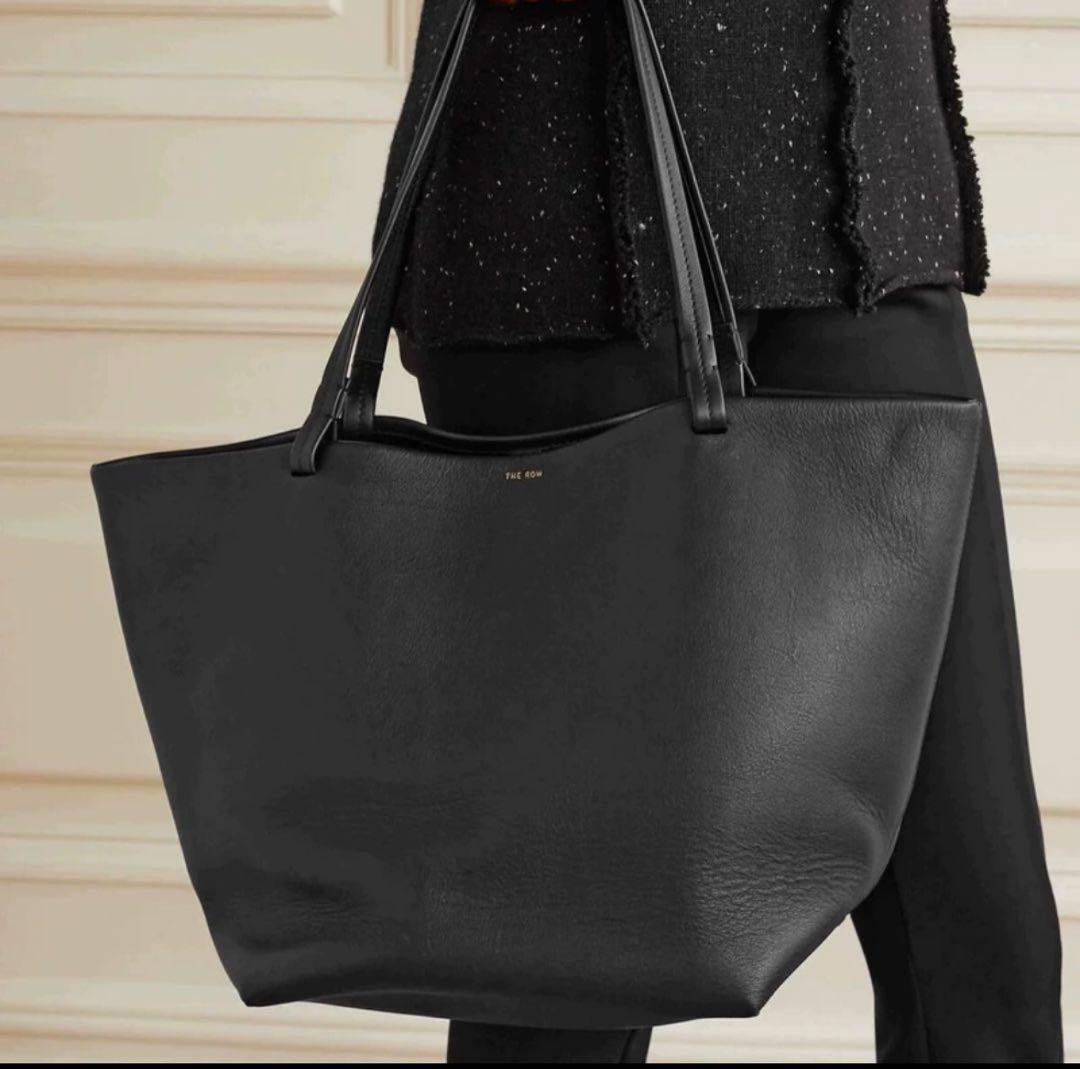 新品★押し跡有THE ROW 牛革バケットトート 大容量 ショルダー 通勤バッグ