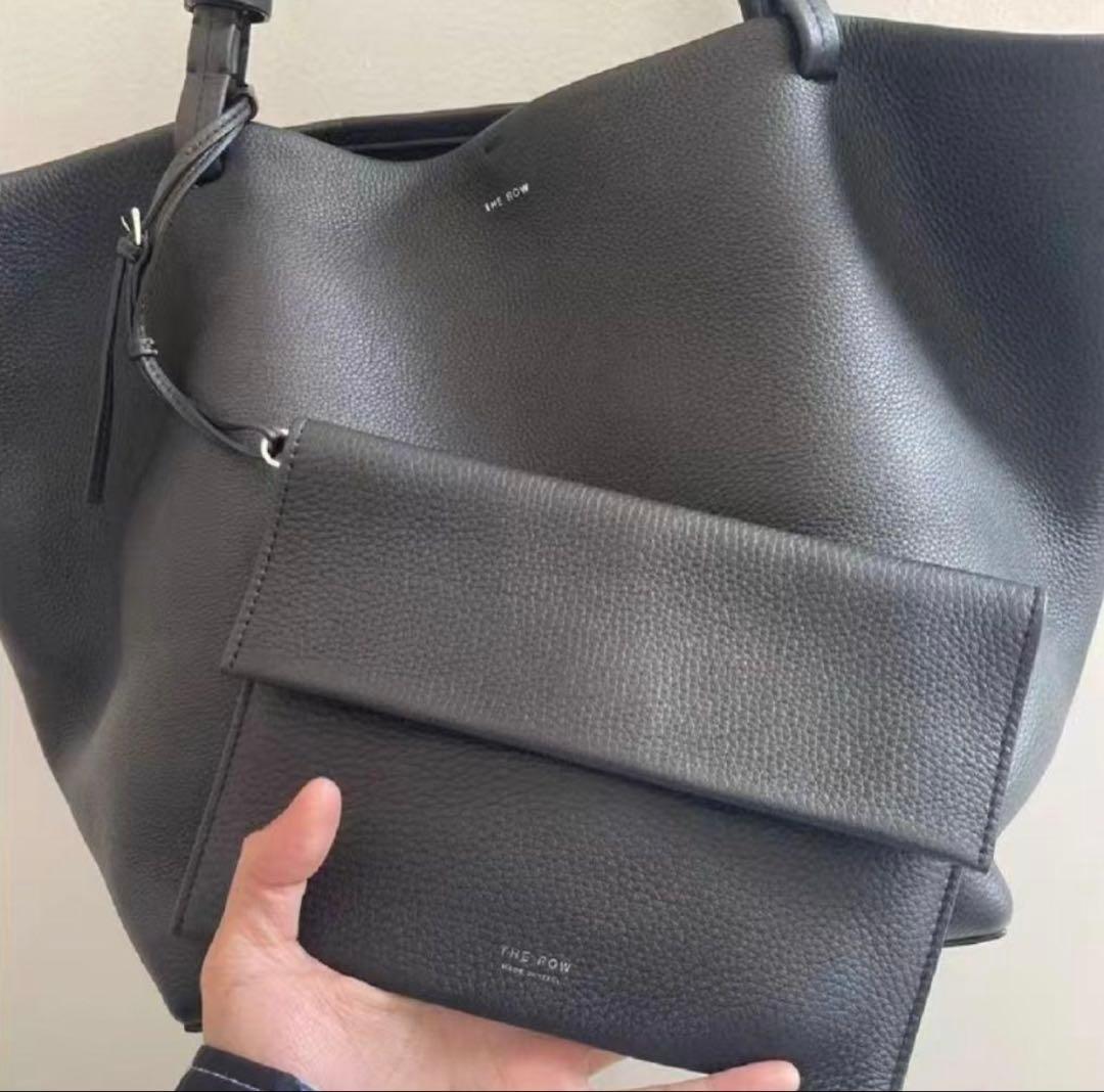 新品★押し跡有THE ROW 牛革バケットトート 大容量 ショルダー 通勤バッグ